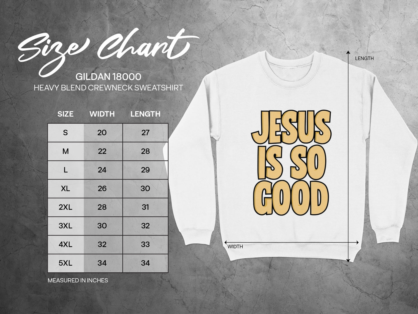 Jesus Is So Good Heavy Blend Crewneck Sweatshirt
