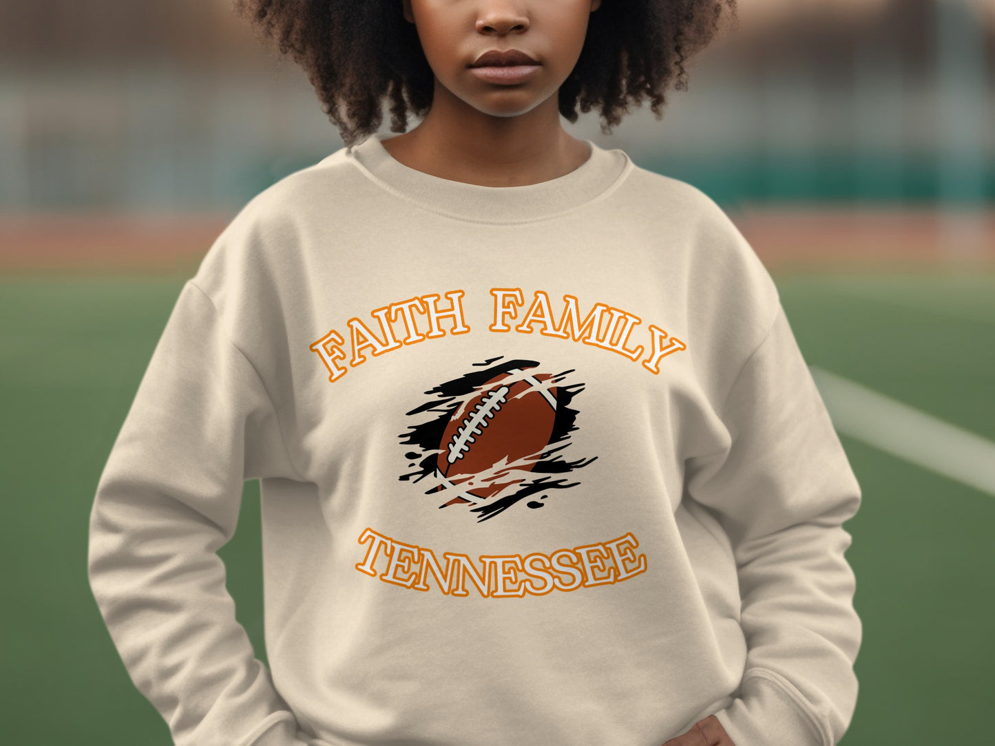 Faith Family Tennessee Football Sweatshirt product