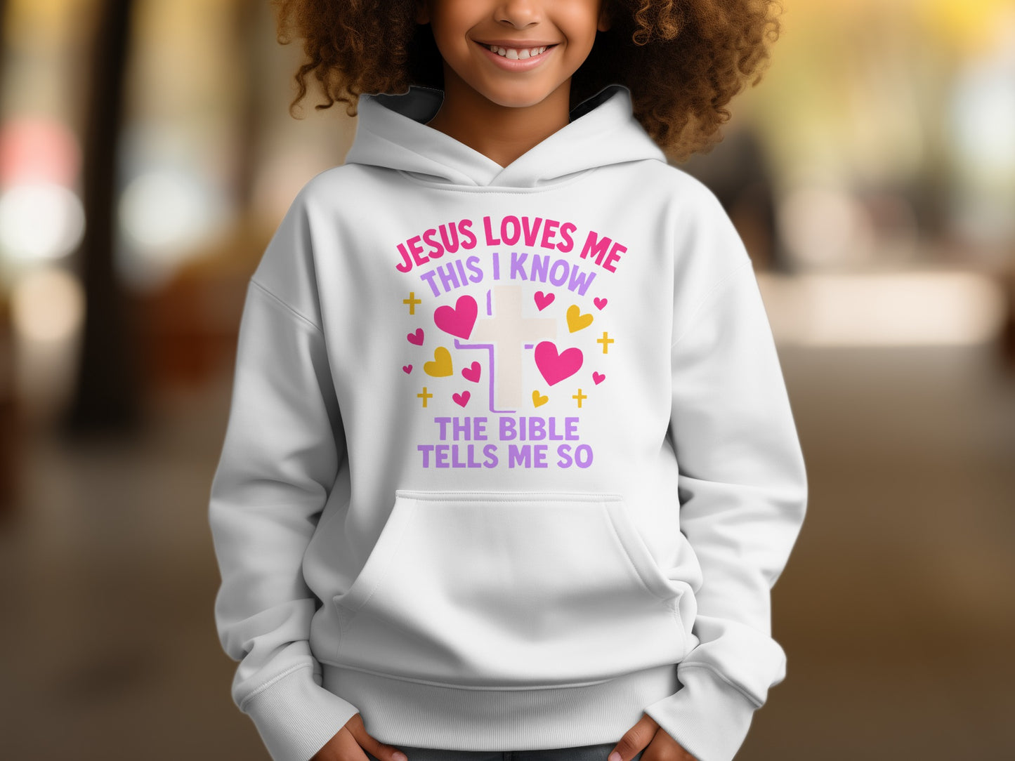 Jesus Loves Me This I Know Hoodie for Kids Product