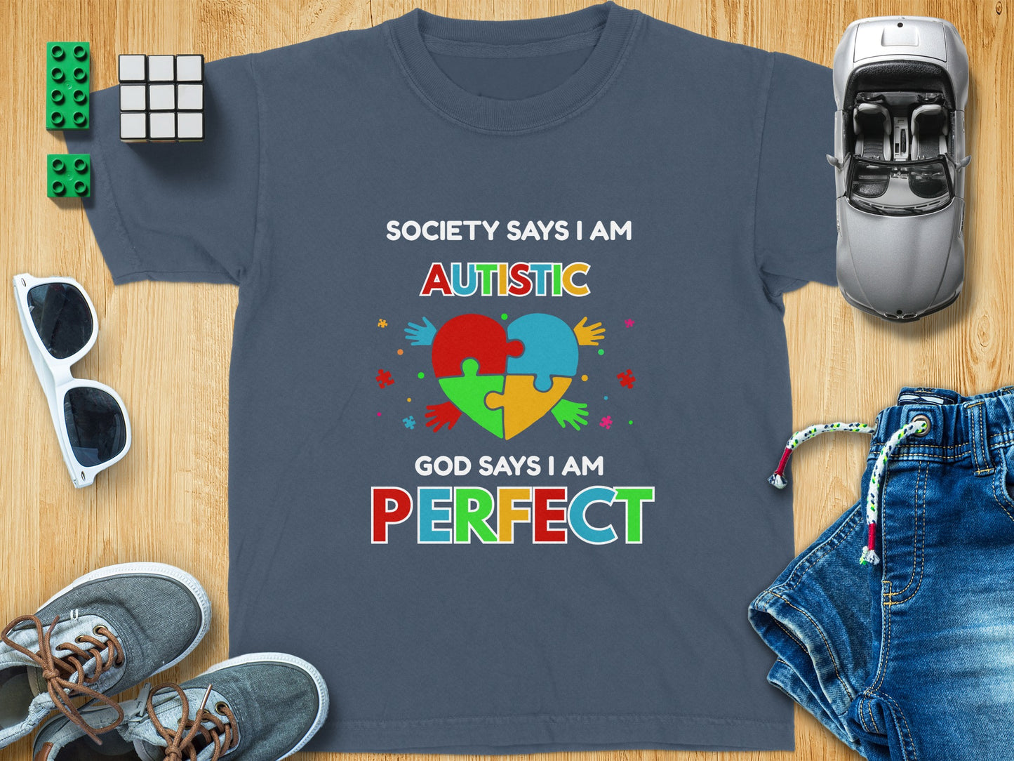 Society Says I Am Autistic God Says I Am Perfect t-shirt