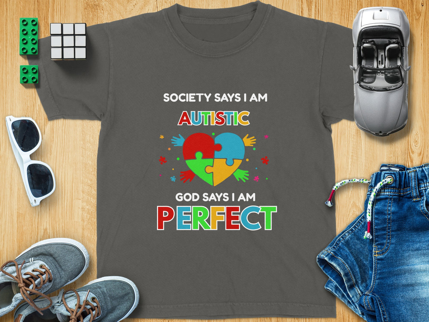 Society Says I Am Autistic God Says I Am Perfect Shirt