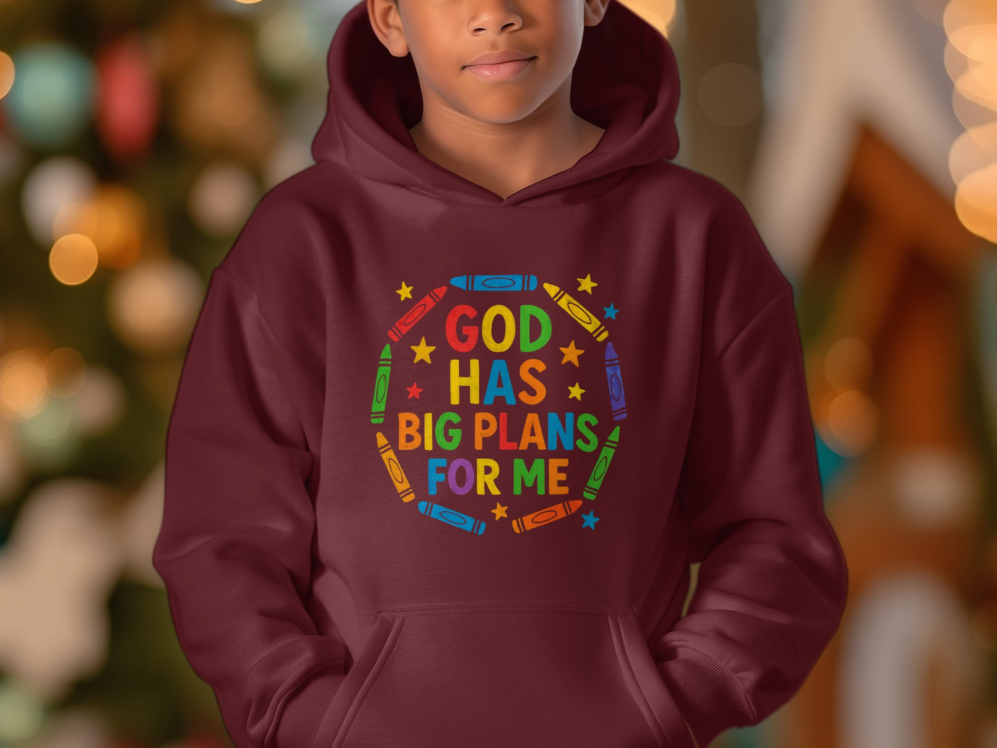 God Has Big Plans For Me Colorful Hoodie