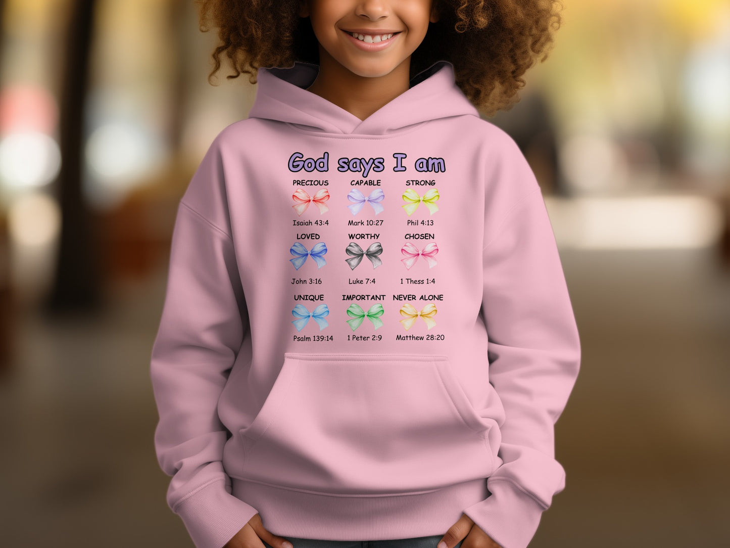God Says I Am Precious Loved Worthy Hoodie