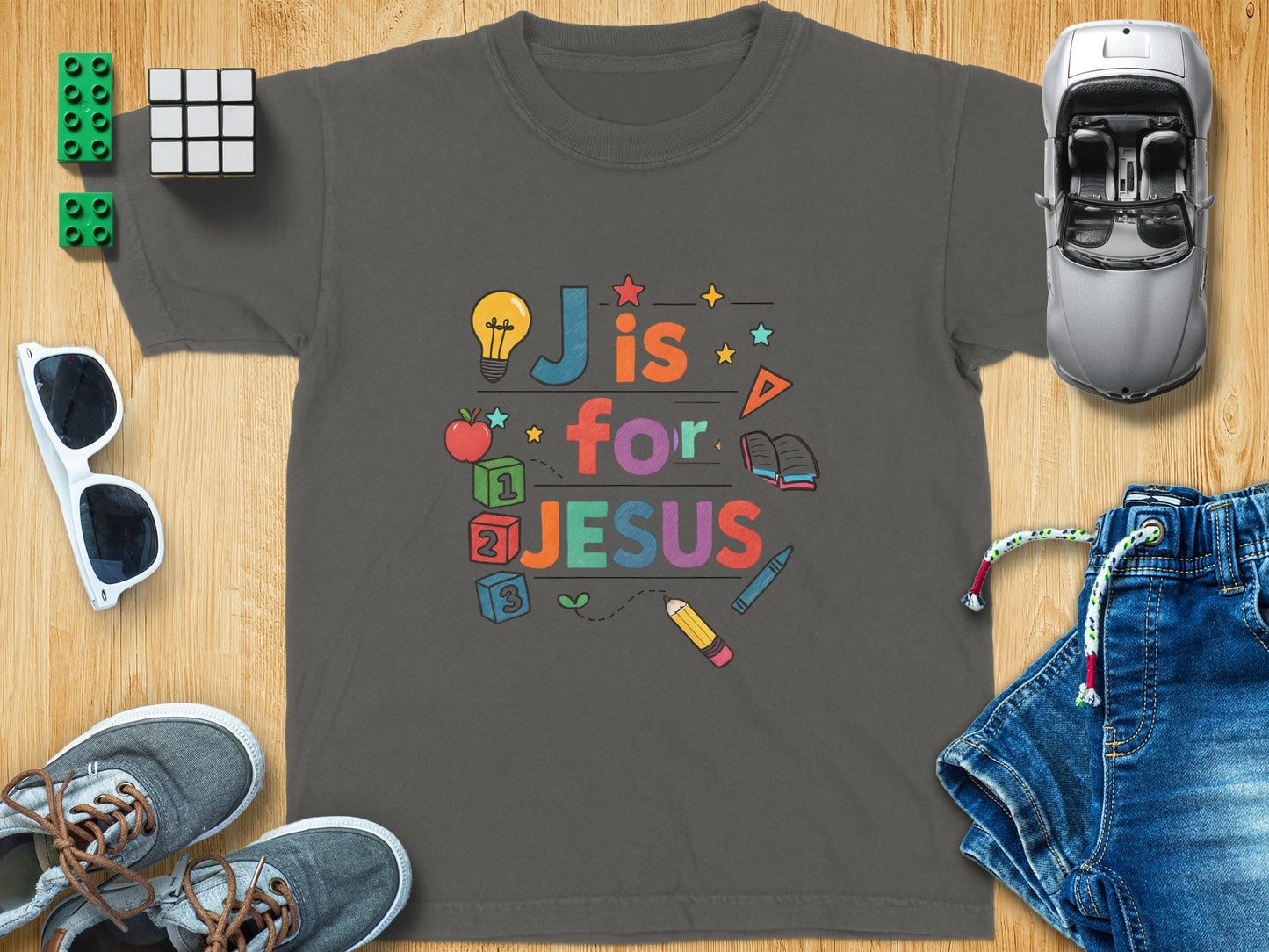 Colorful Jesus and Education Themed Apparel