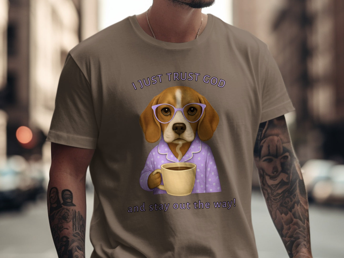 I Just Trust God and Stay Out the Way Graphic T-Shirt