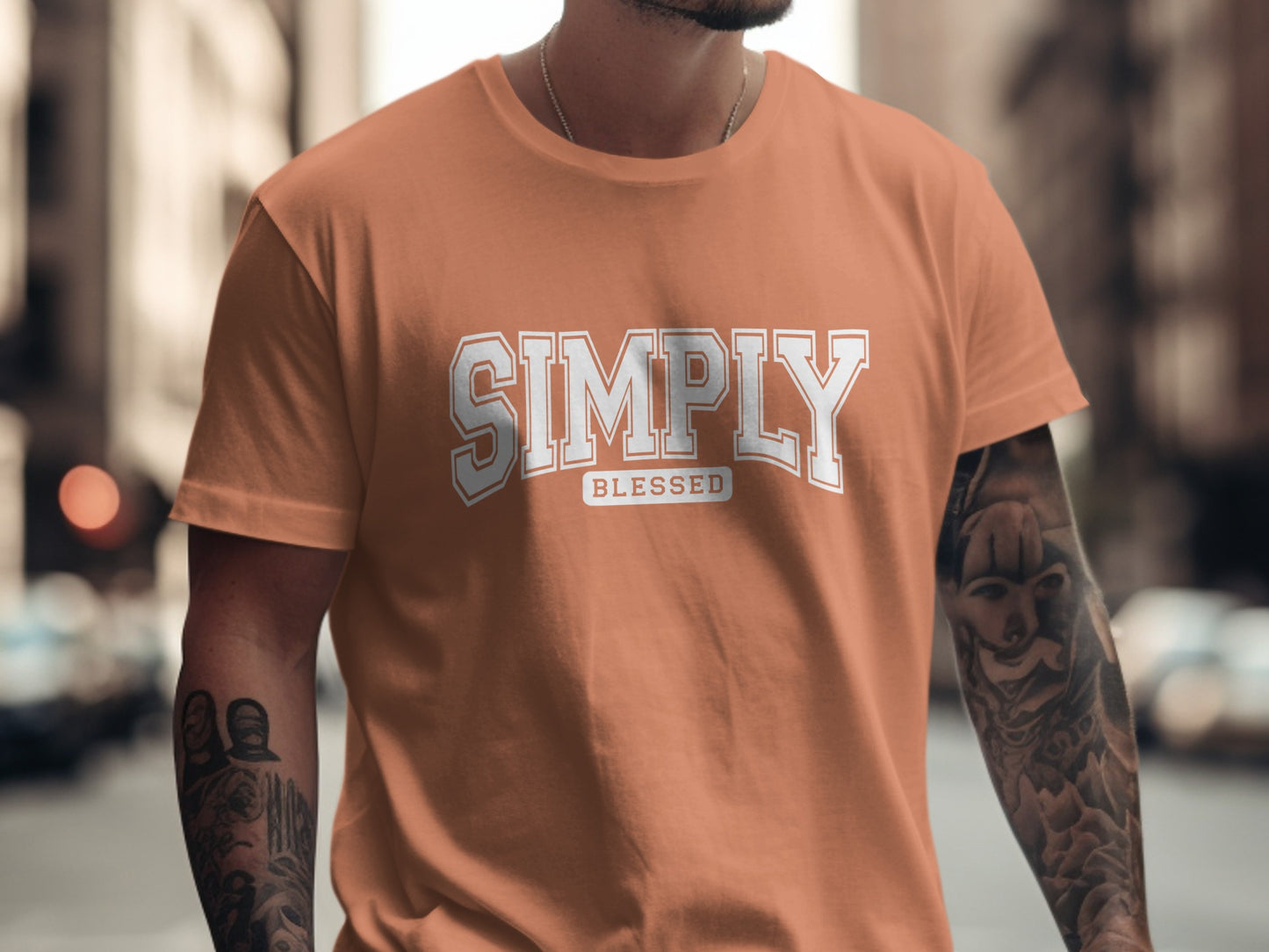 Simply Blessed Statement Tee Casual Fashion Shirt