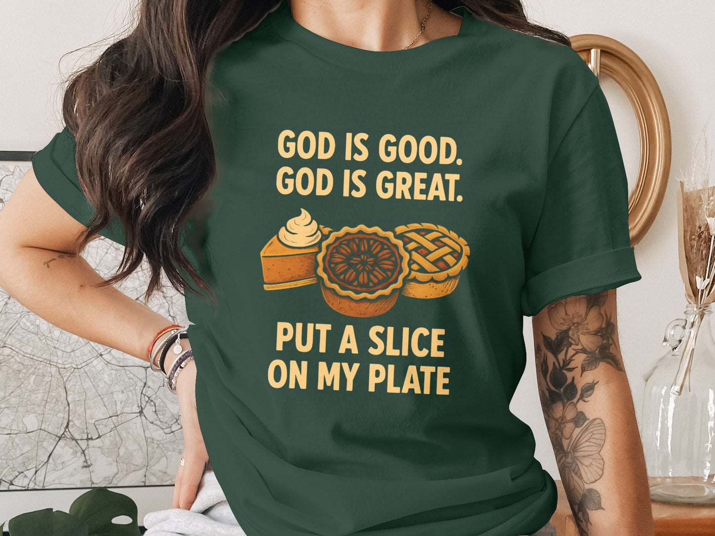 God is Good God is Great Put a Slice Shirt