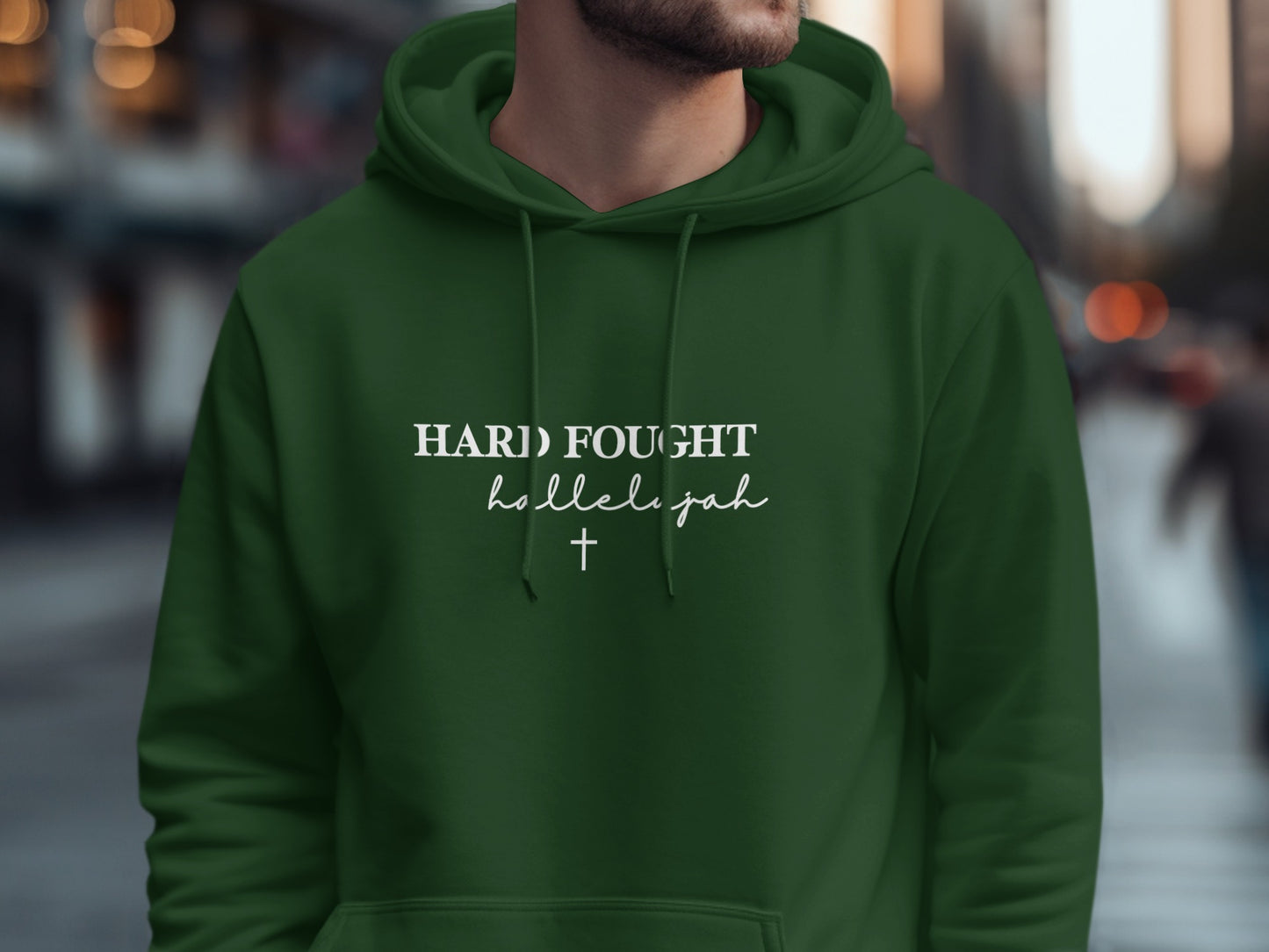 Hard Fought Hallelujah Inspirational Hoodie product