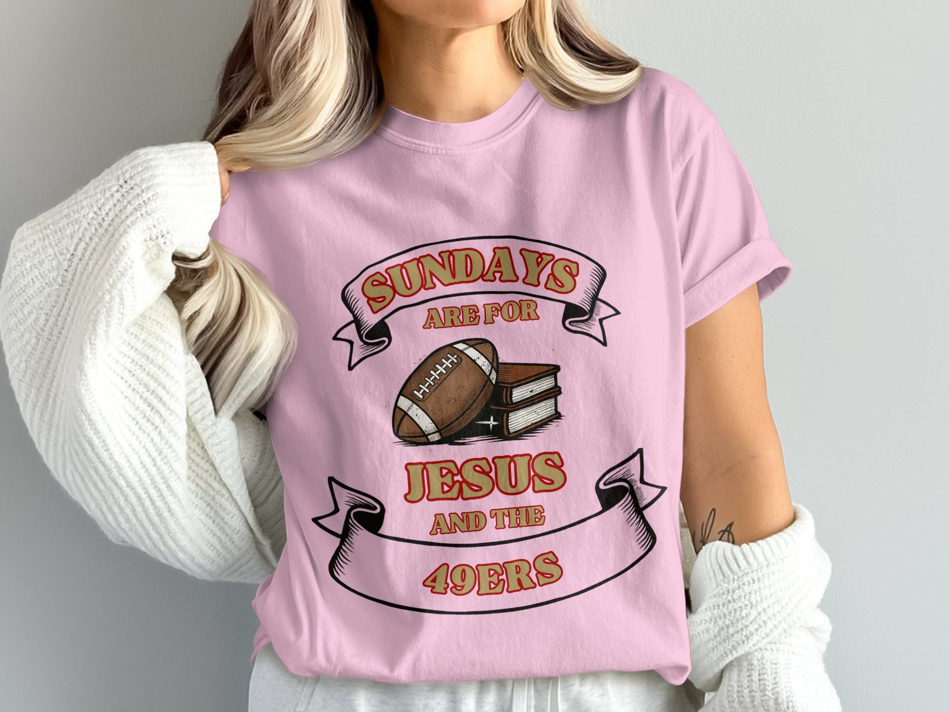 Sundays Are For Jesus And The 49ers T-Shirt product