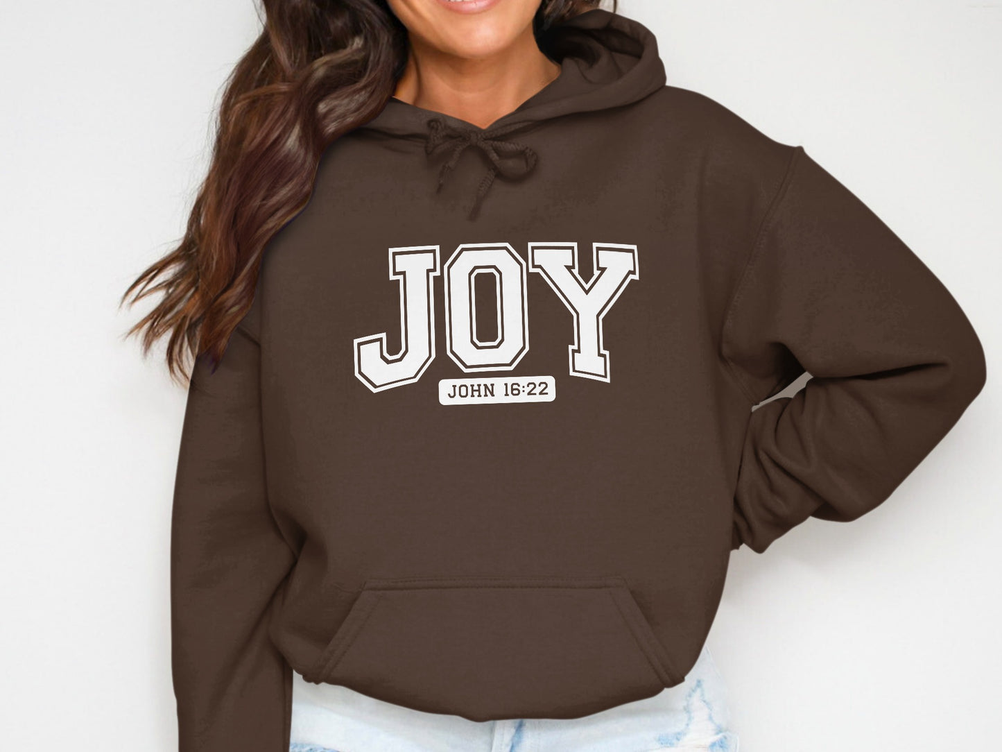 JOY John 16:22 Hoodie with Positive Message Design