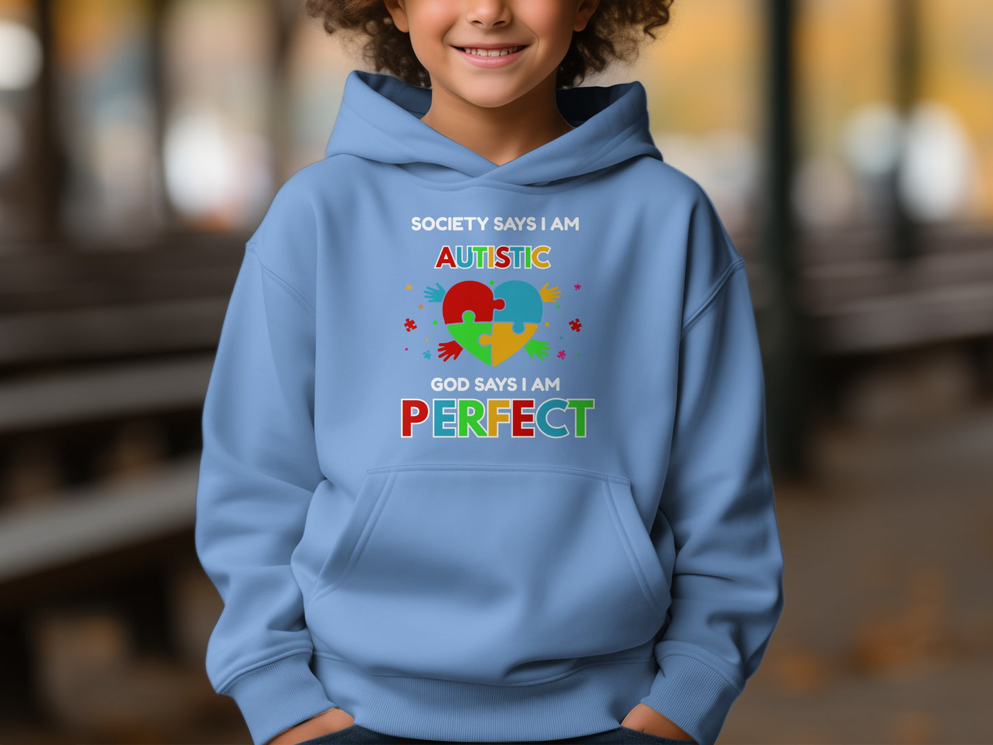 Society Says I Am Autistic God Says Perfect Hoodie