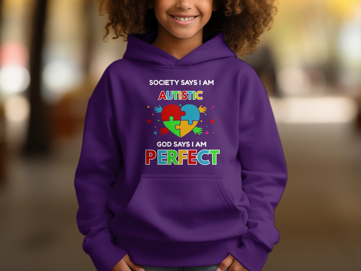 Society Says I Am Autistic God Says I Am Perfect hoodie