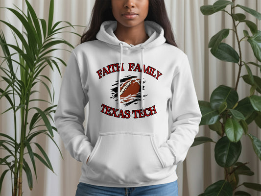 Faith Family Texas Tech Football Hoodie product