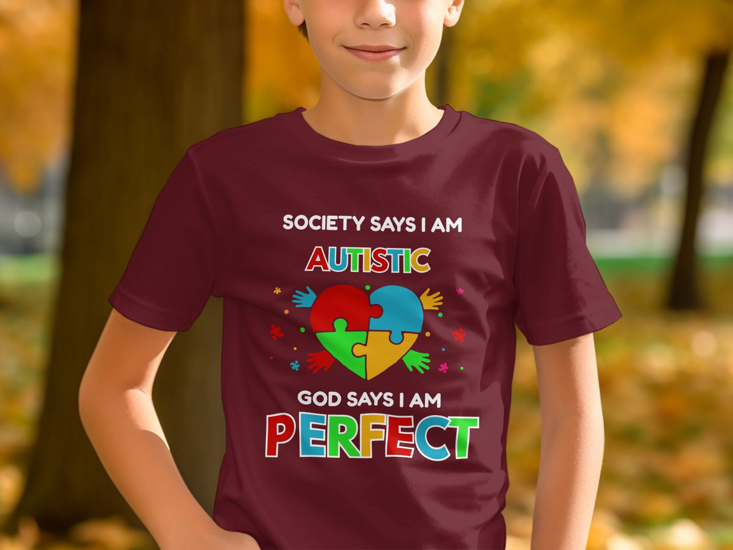Society Says I Am Autistic Perfect T-Shirt