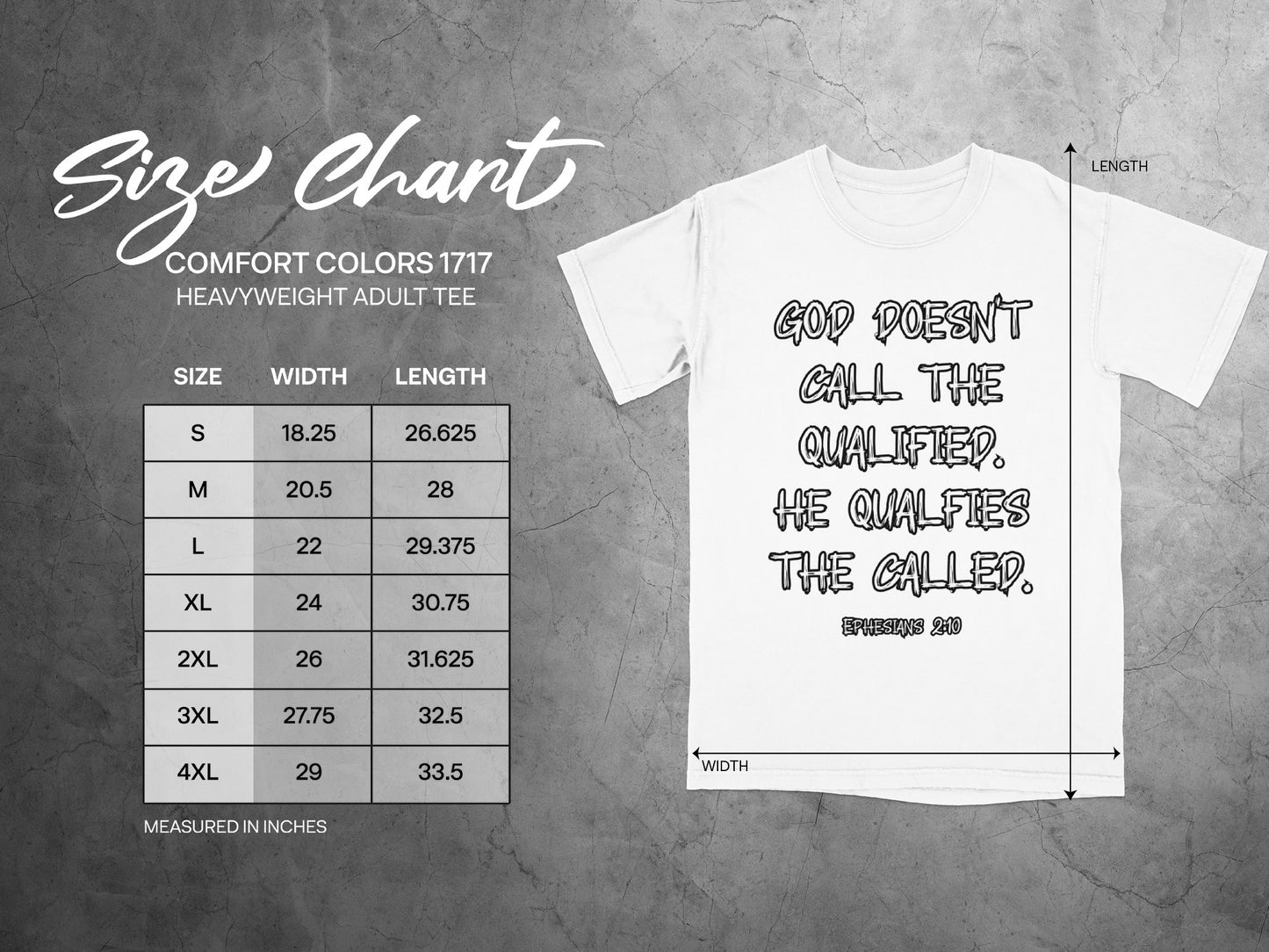 God Doesn't Call The Qualified Adult Tee