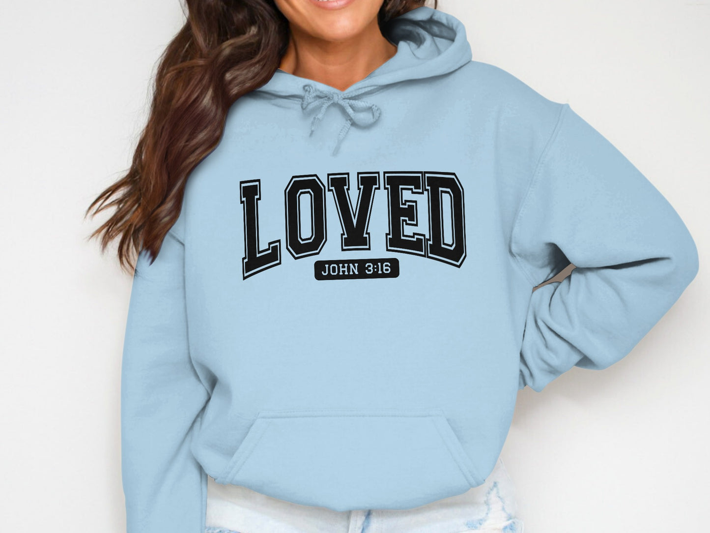 LOVED John 3:16 Inspirational Hoodie product