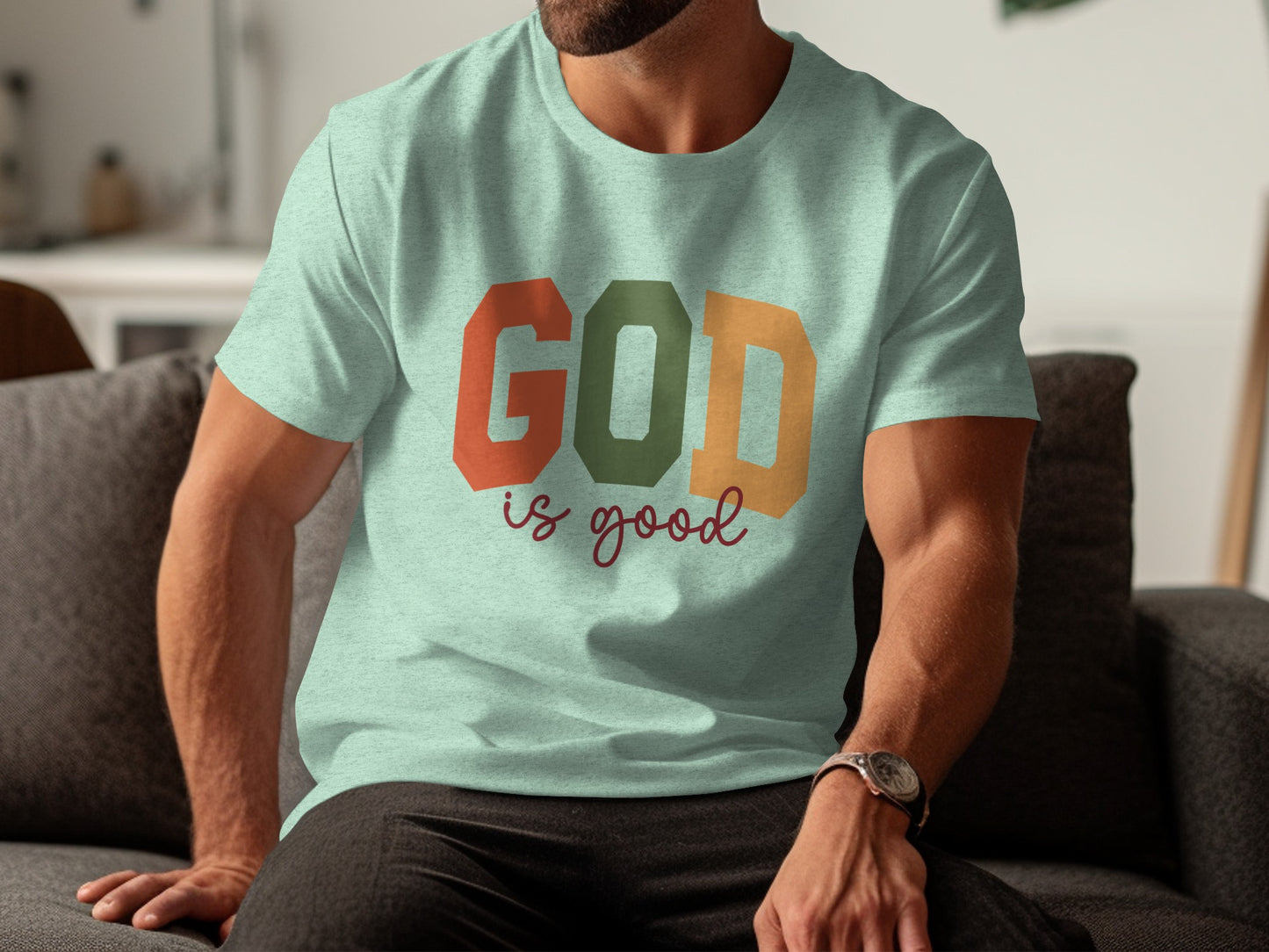 God Is Good Shirt Motivational Graphic Design Tee
