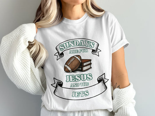 Sundays Are For Jesus And The Jets T-shirt product