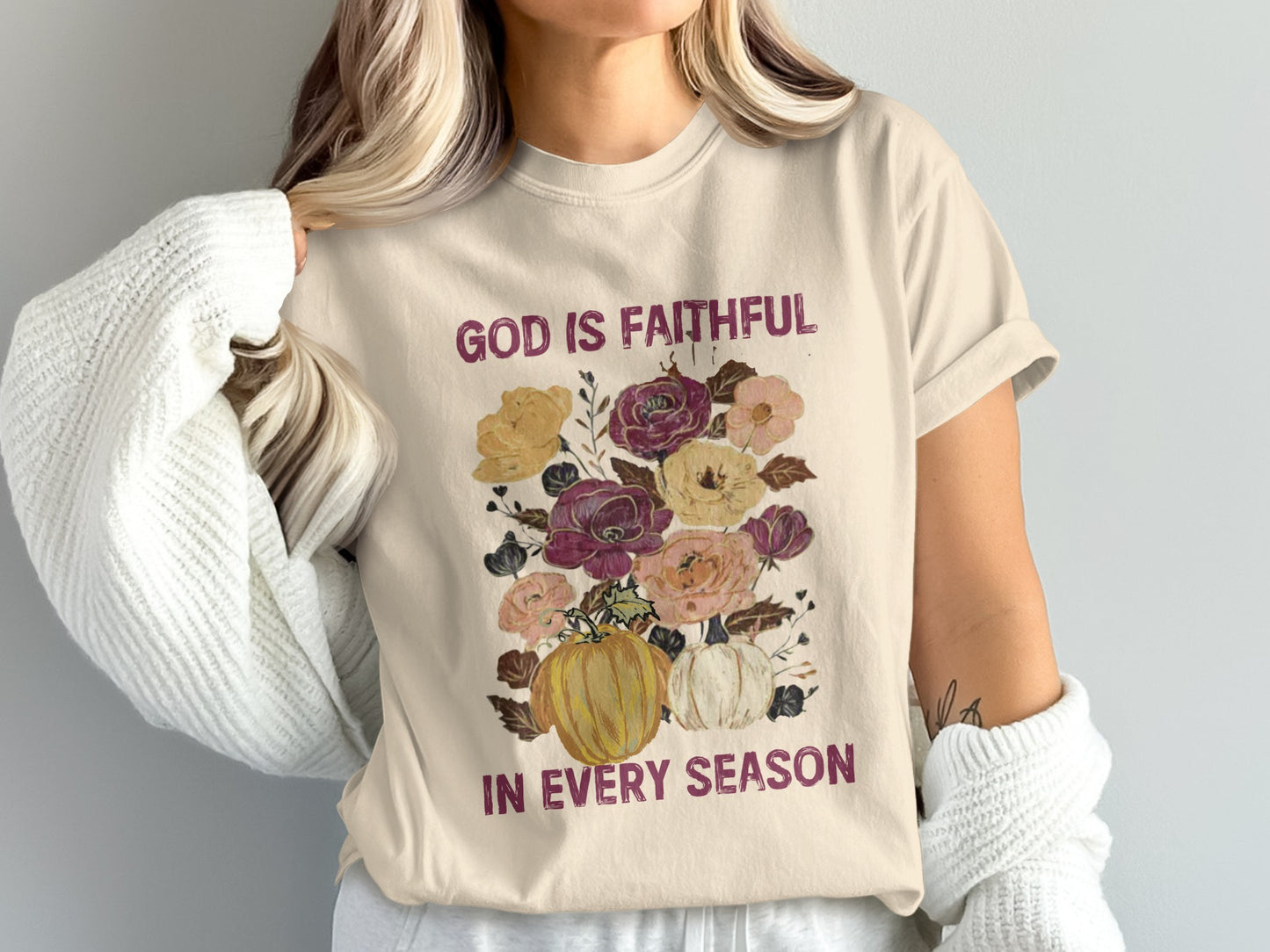 God Is Faithful In Every Season Graphic Tee