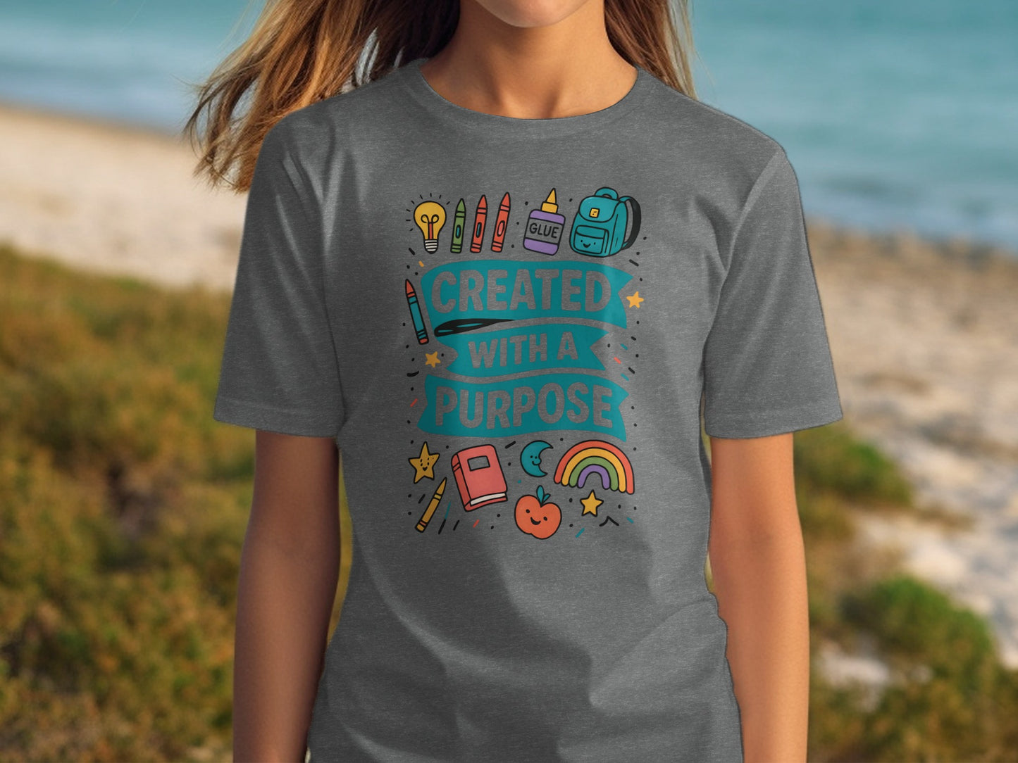Created With A Purpose Motivational Shirt