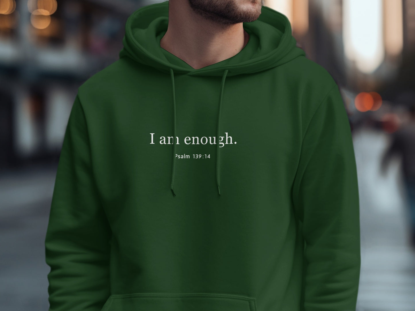 I am enough Psalm 139:14 design hoodie product type