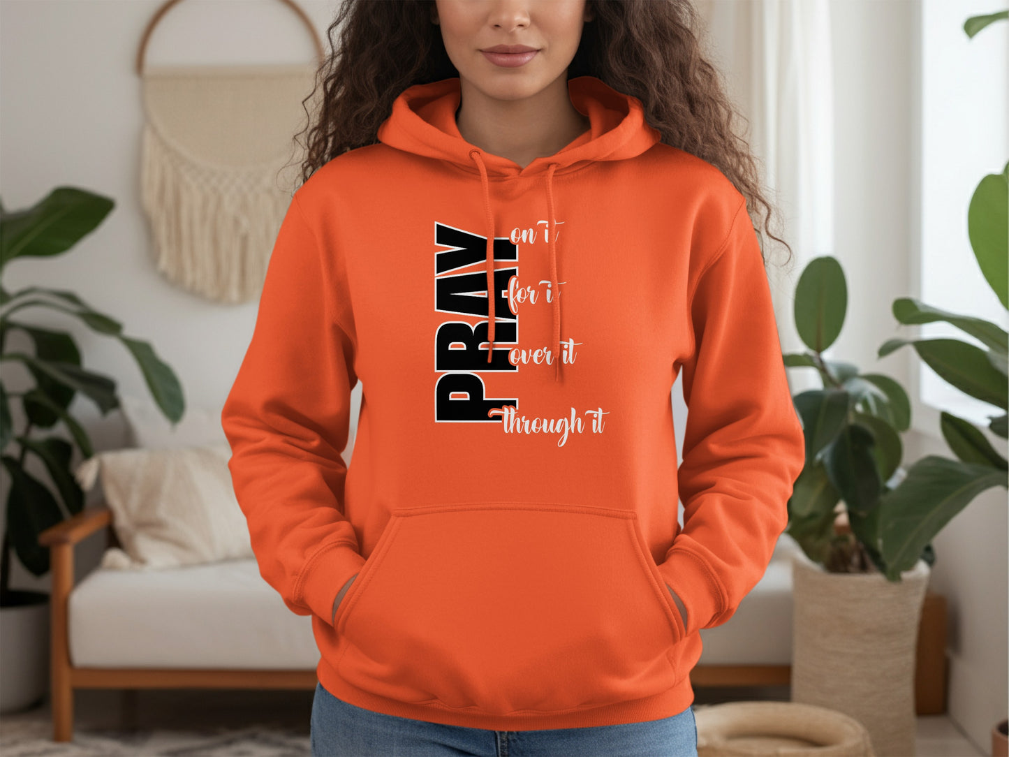 Pray Can't Turn Over It Through It Hoodie product