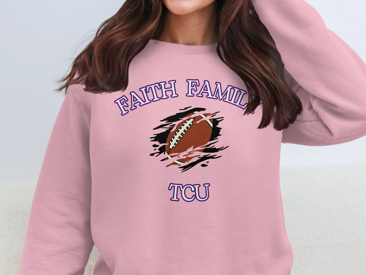 Faith Family TCU Football Graphic Sweatshirt product type