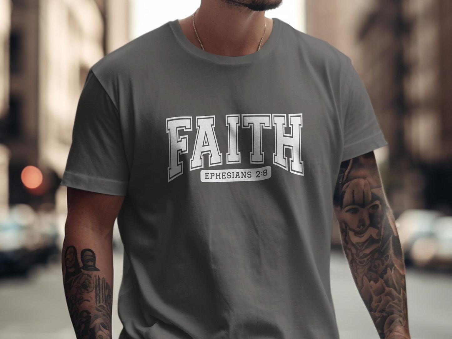 Bold Faith Ephesians 2 8 Inspirational T-shirt
