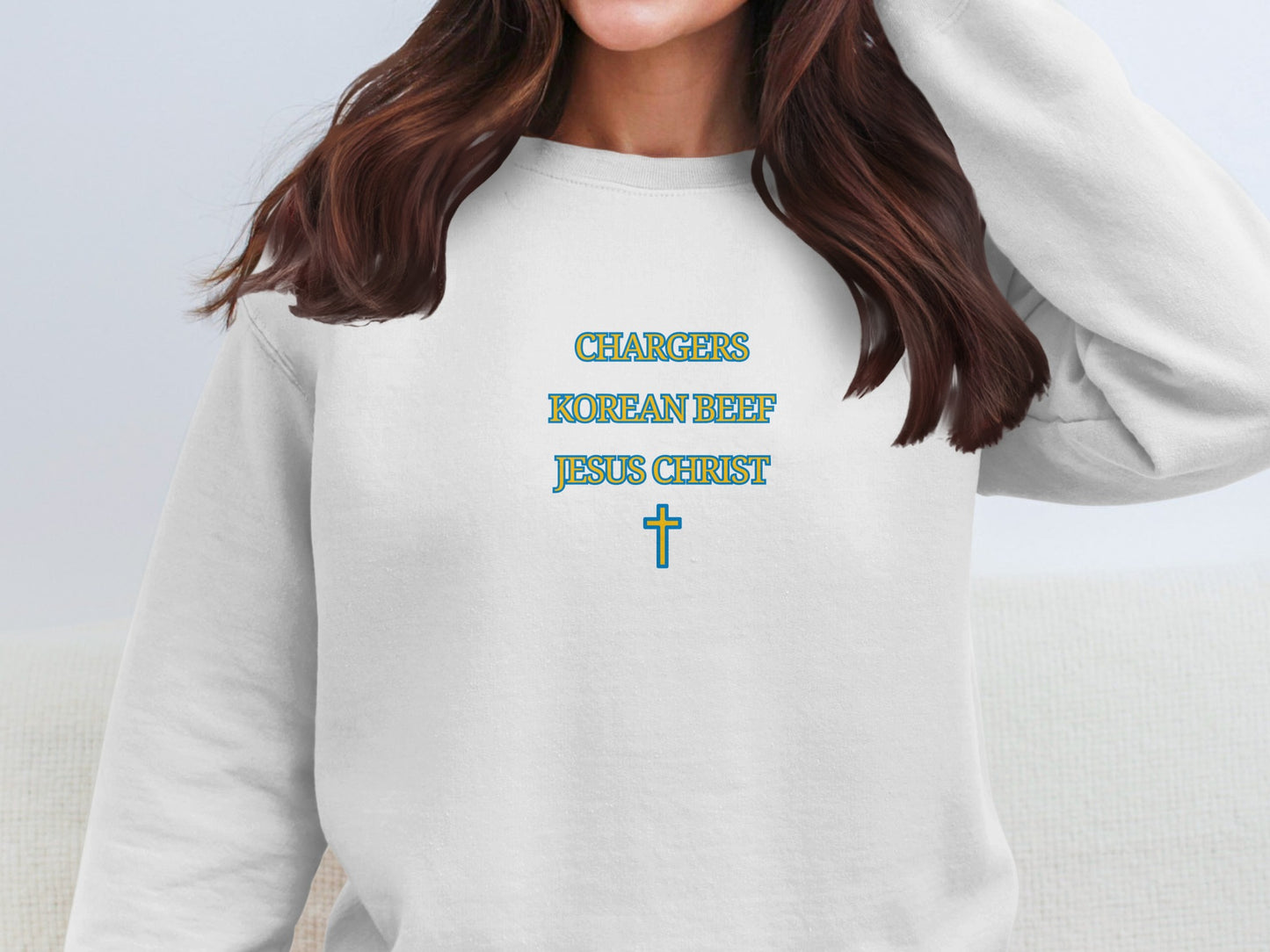 Chargers Korean Beef Jesus Christ Sweatshirt product