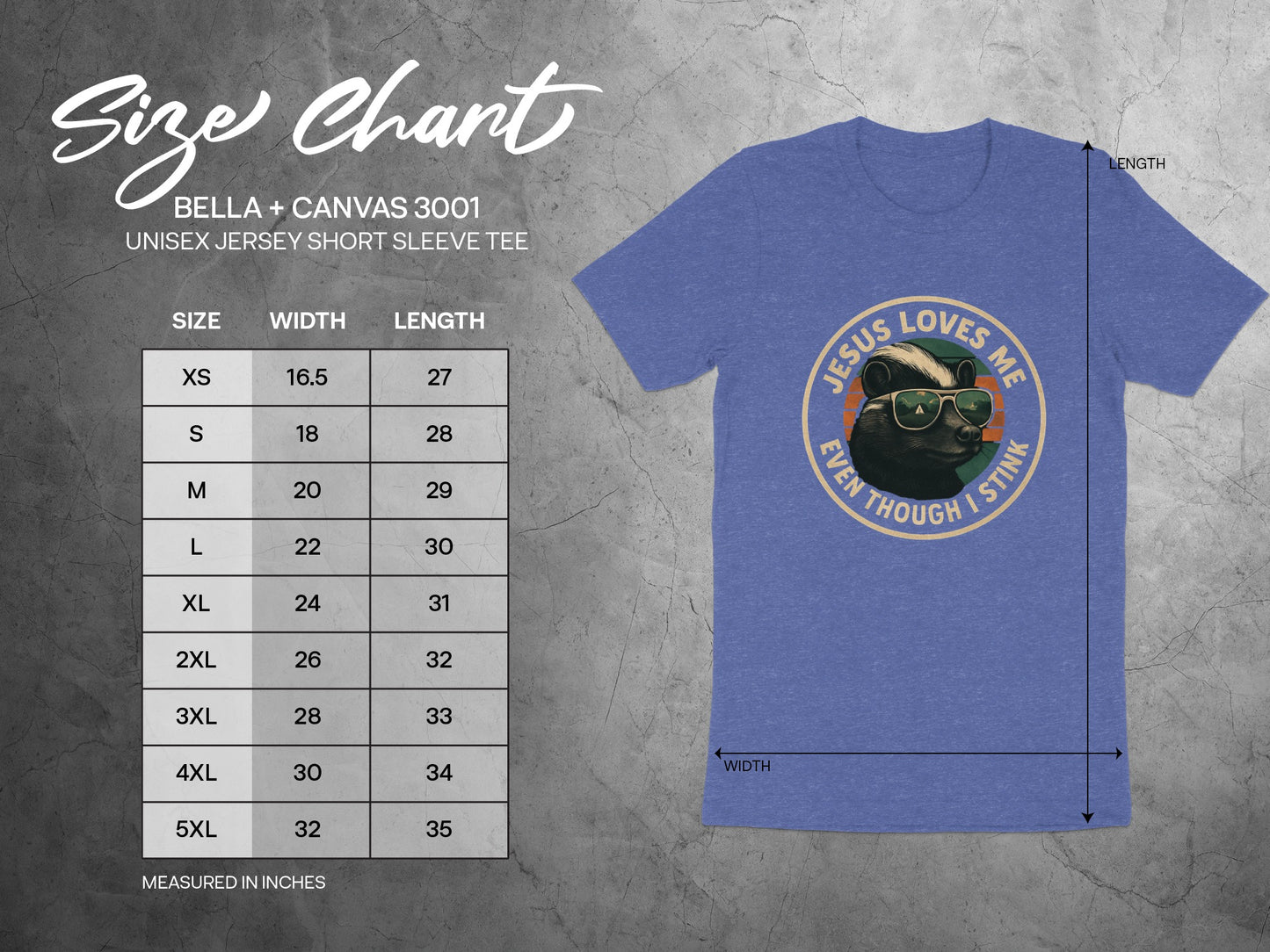 Jesus Loves Me Even Though I Stink Unisex Tee