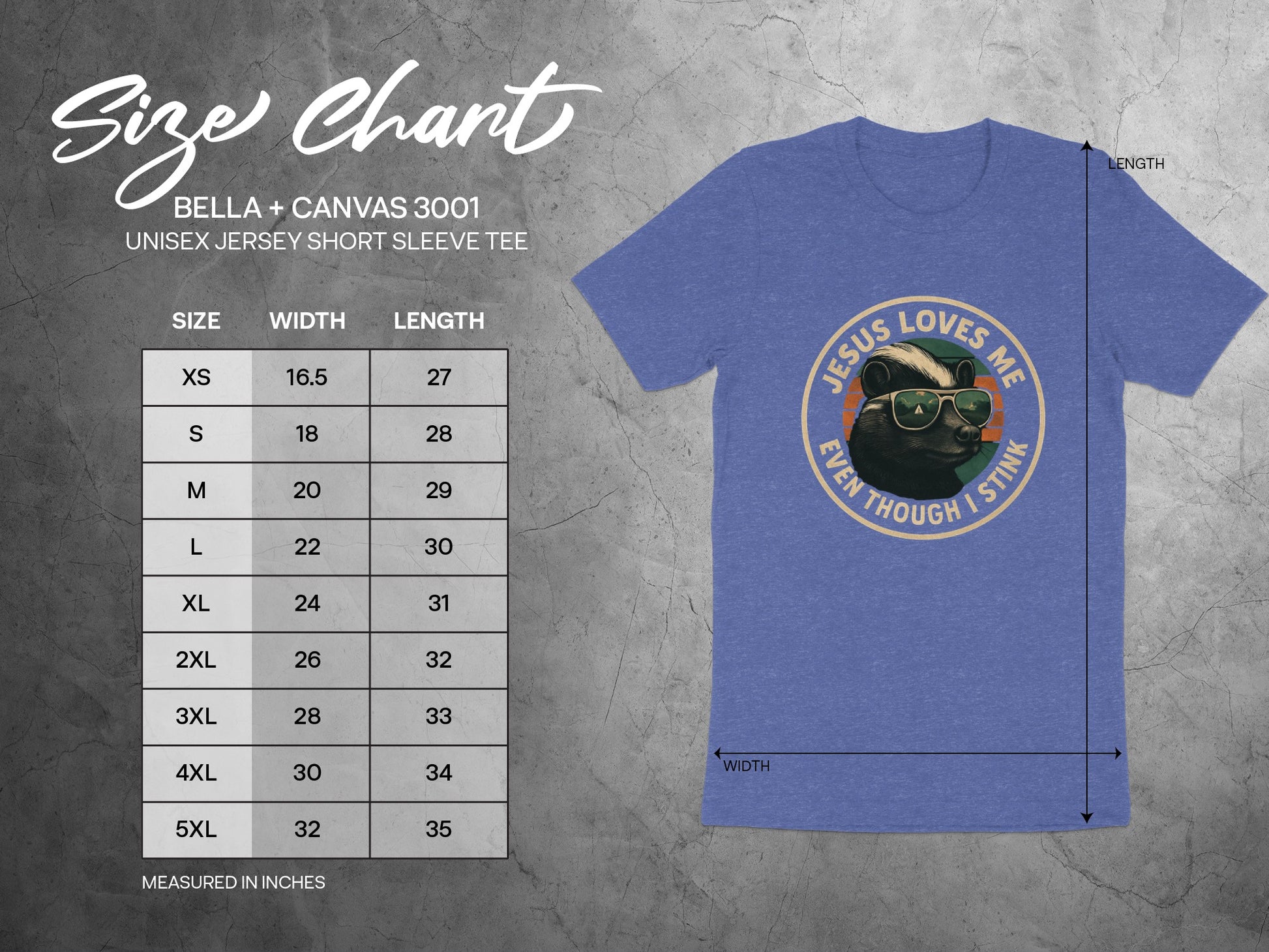 Jesus Loves Me Even Though I Stink Unisex Tee