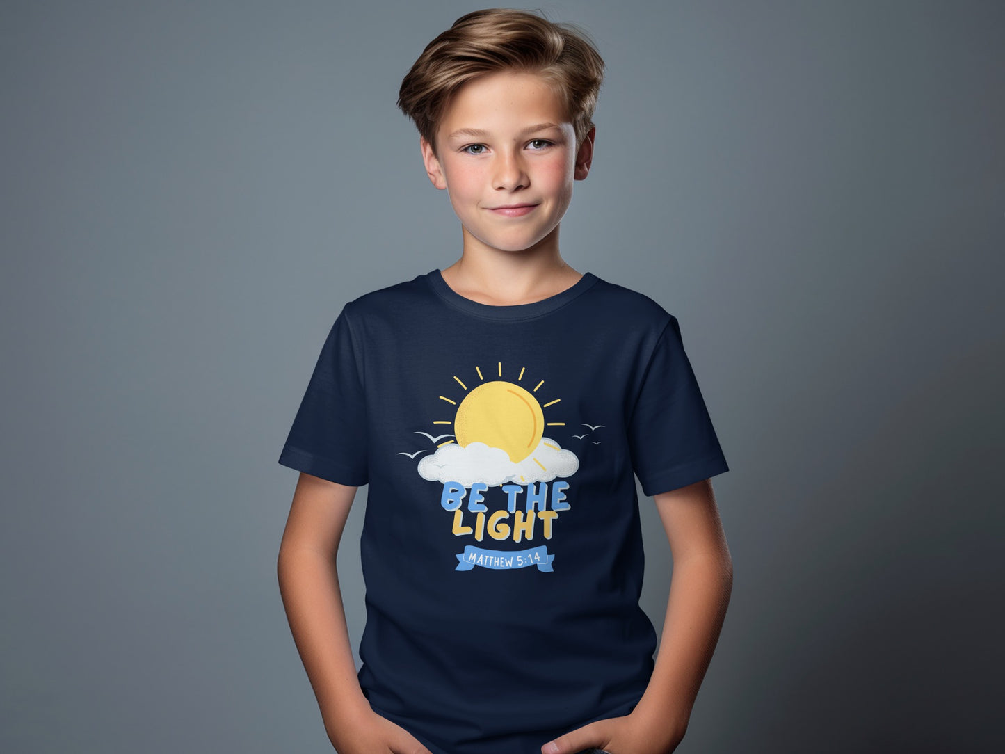 Be The Light Sunshine and Clouds Graphic Tee