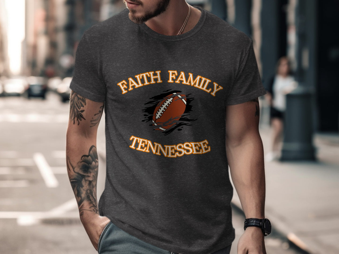 Faith Family Tennessee Football Graphic Tee