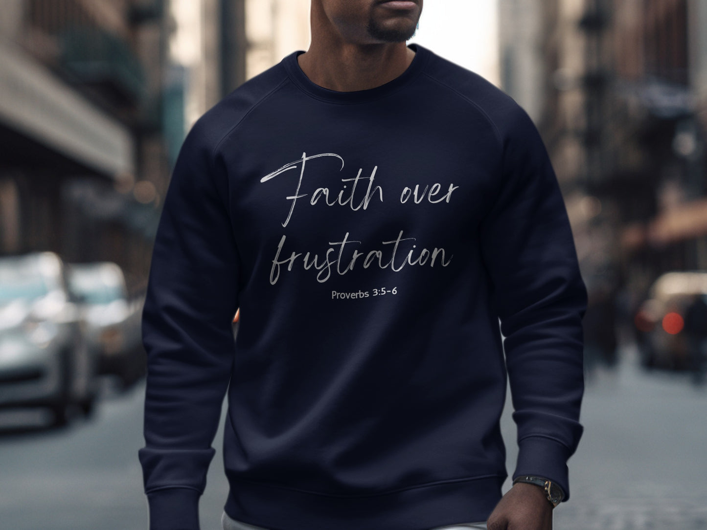 Faith Over Frustration Inspirational Sweatshirt product