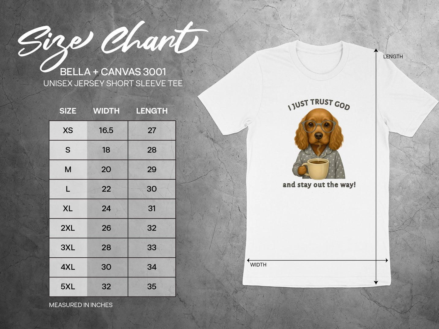 I Just Trust God Stay Out of the Way Tee Shirt