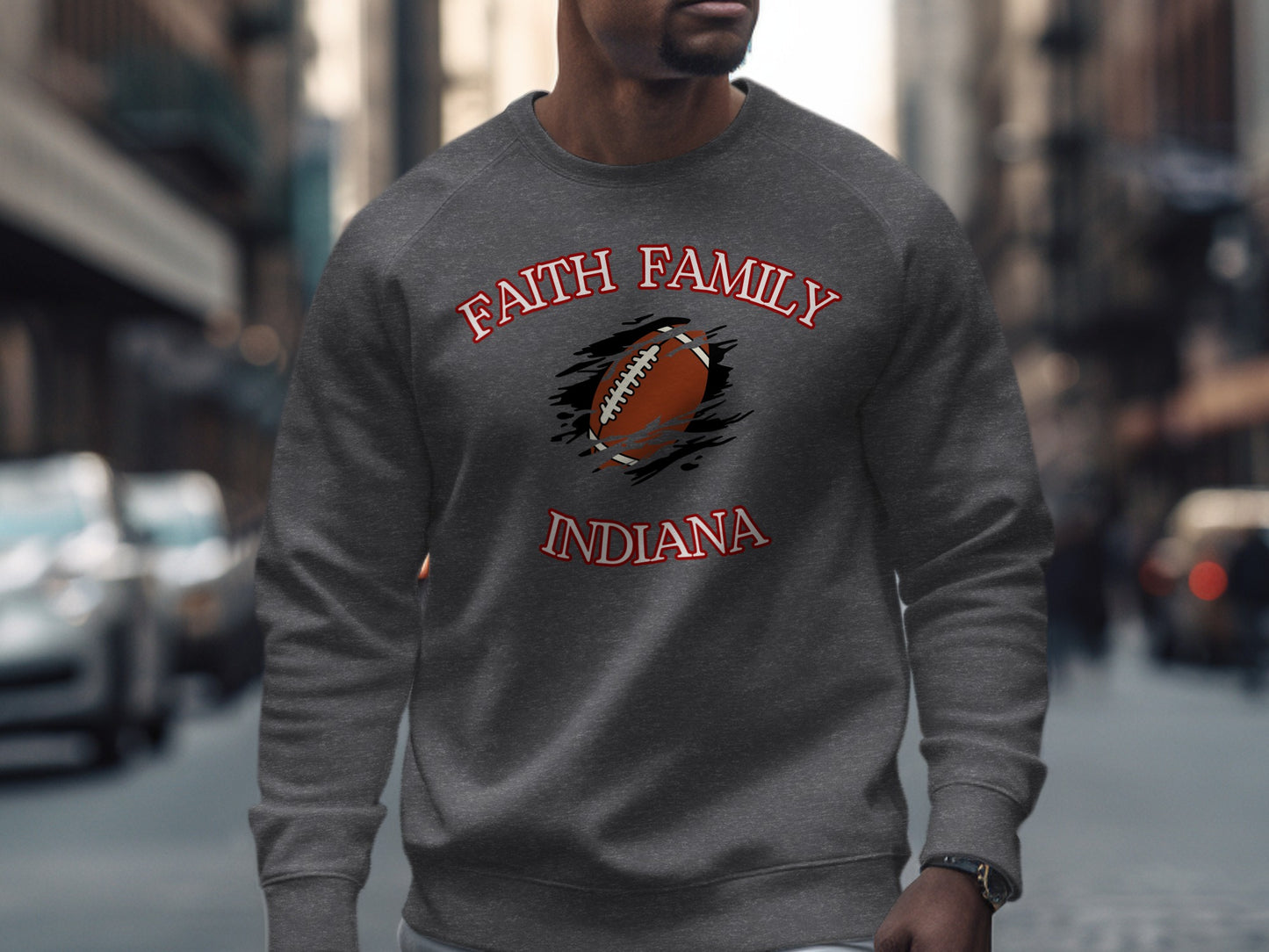 Faith Family Indiana Football Sweatshirt product type