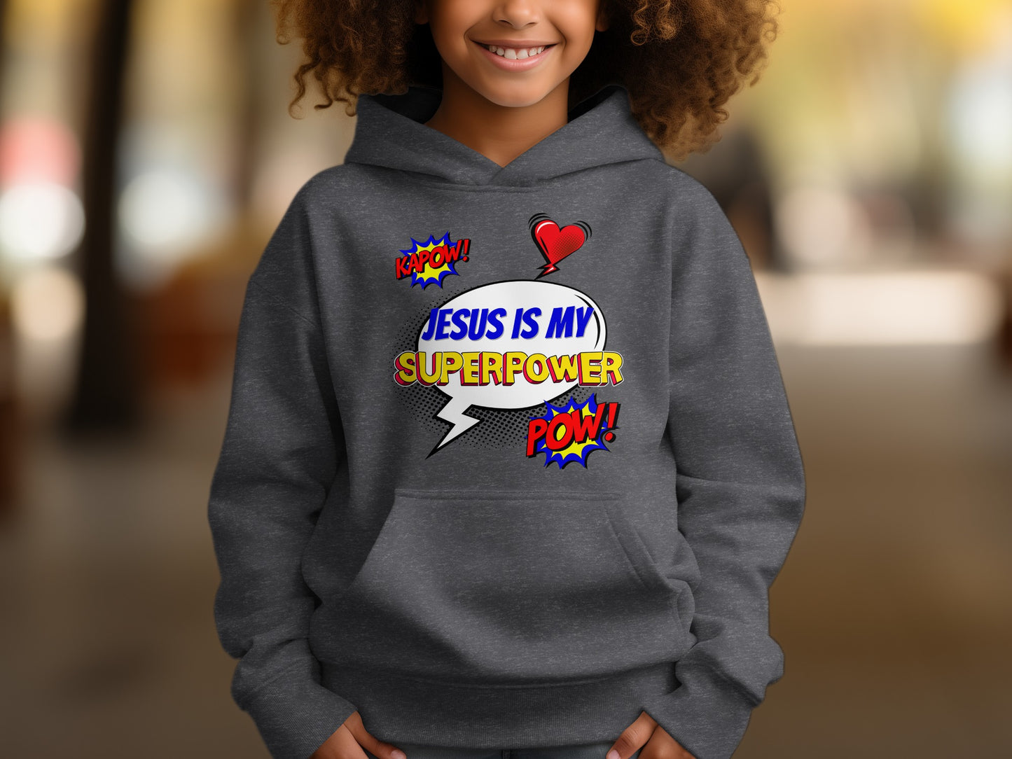 Jesus Is My Superpower POW Design Hoodie