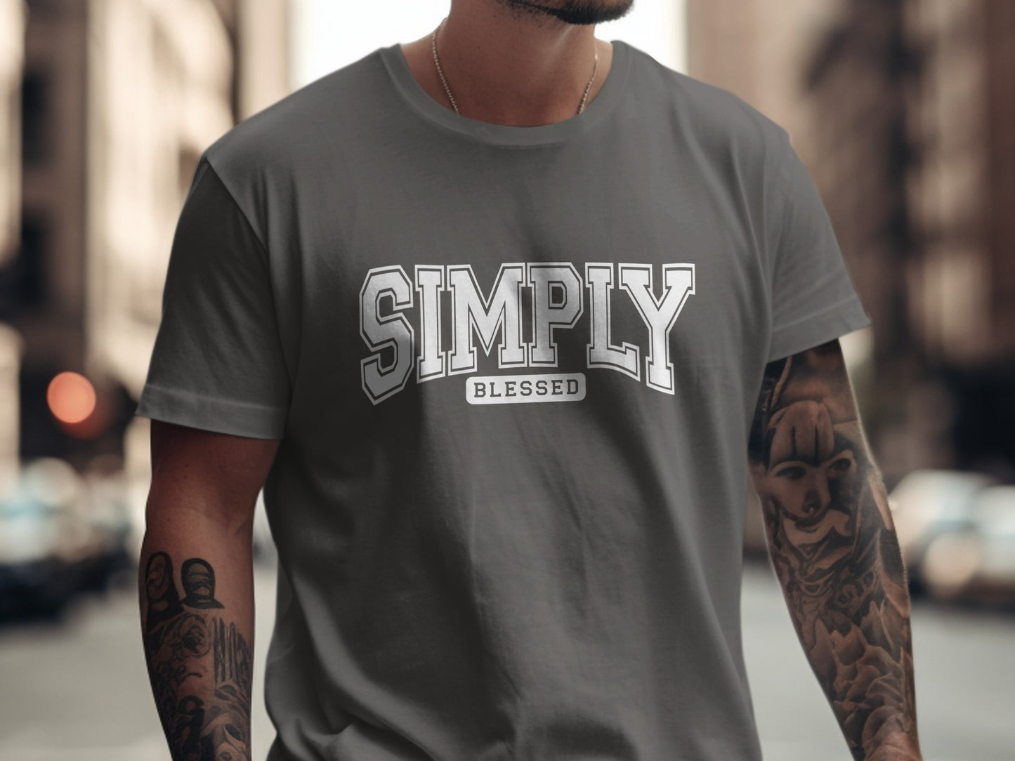 Simply Blessed Shirt Inspirational Statement Tee