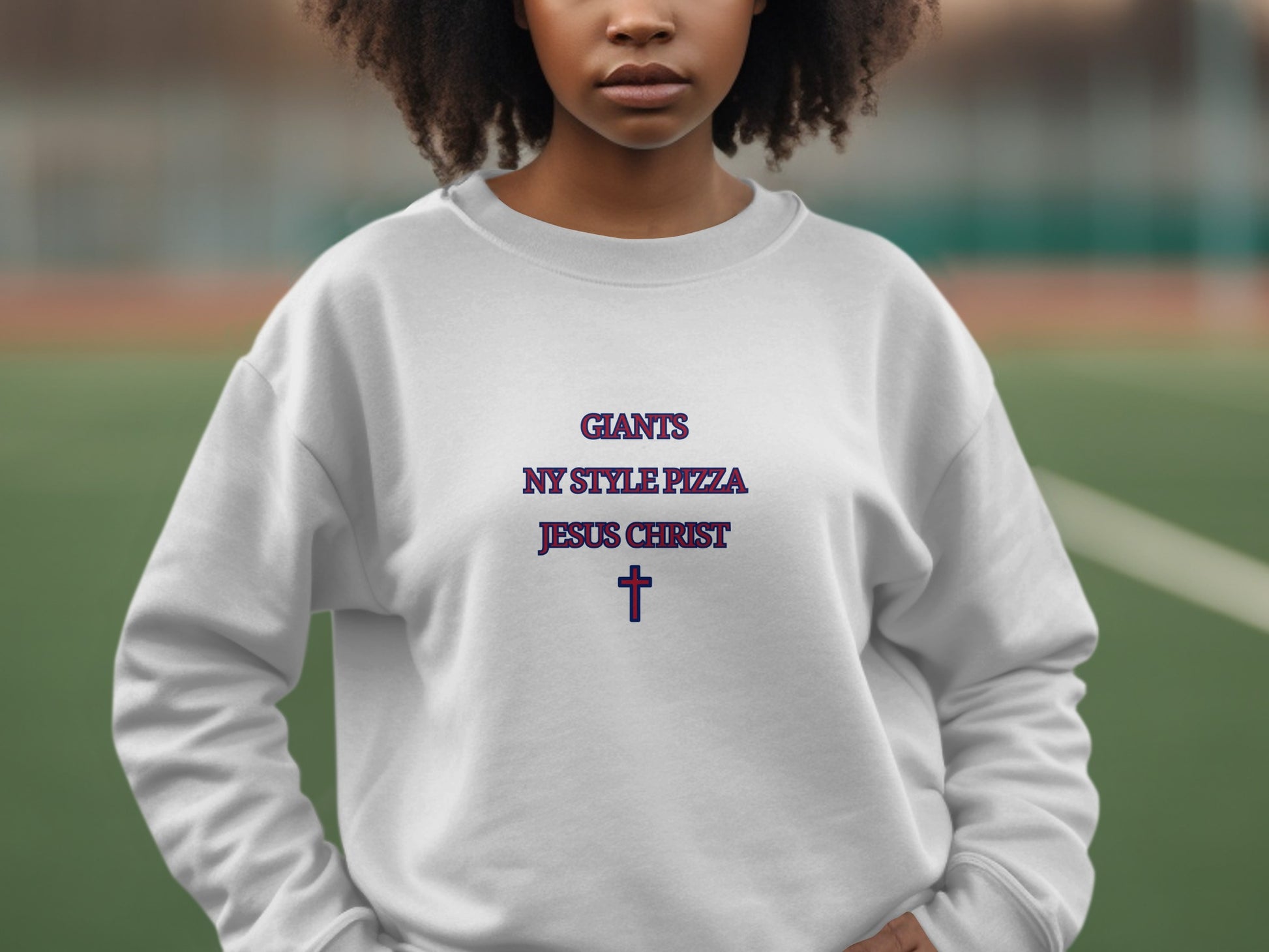 Giants NY Style Pizza Jesus Christ Sweatshirt product type