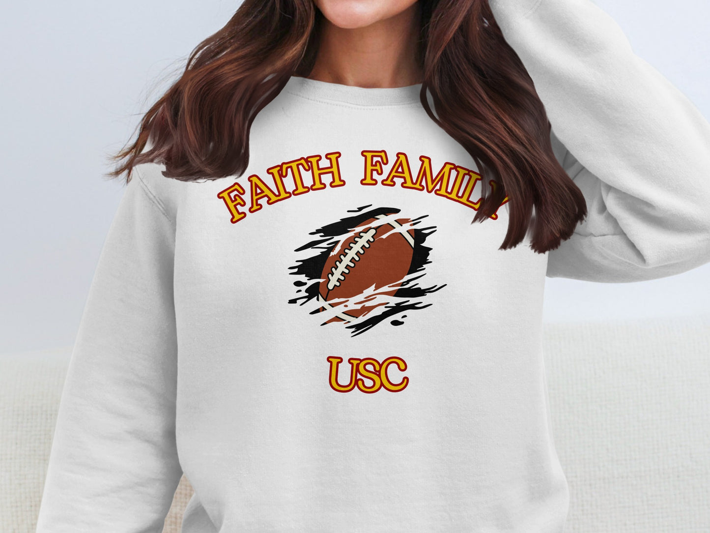 Faith Family USC Football Graphic Sweatshirt product