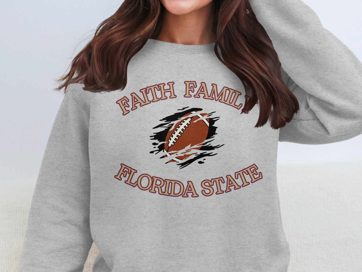 Faith Family Florida State Football Sweatshirt product