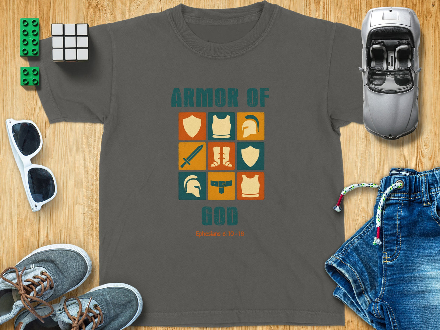 Armor of God Ephesians 6:10-18 Graphic T-Shirt