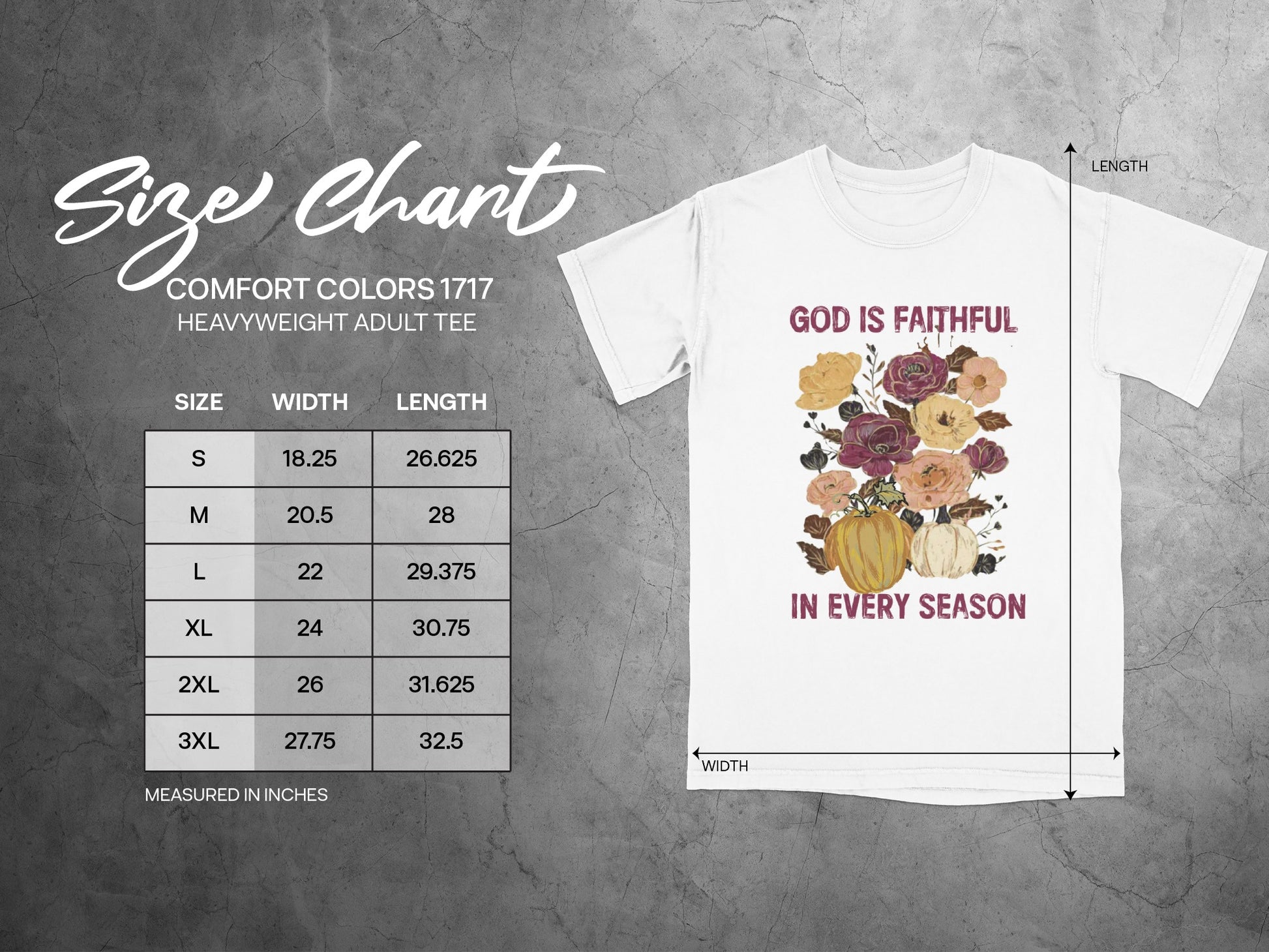 God is Faithful in Every Season Adult Tee