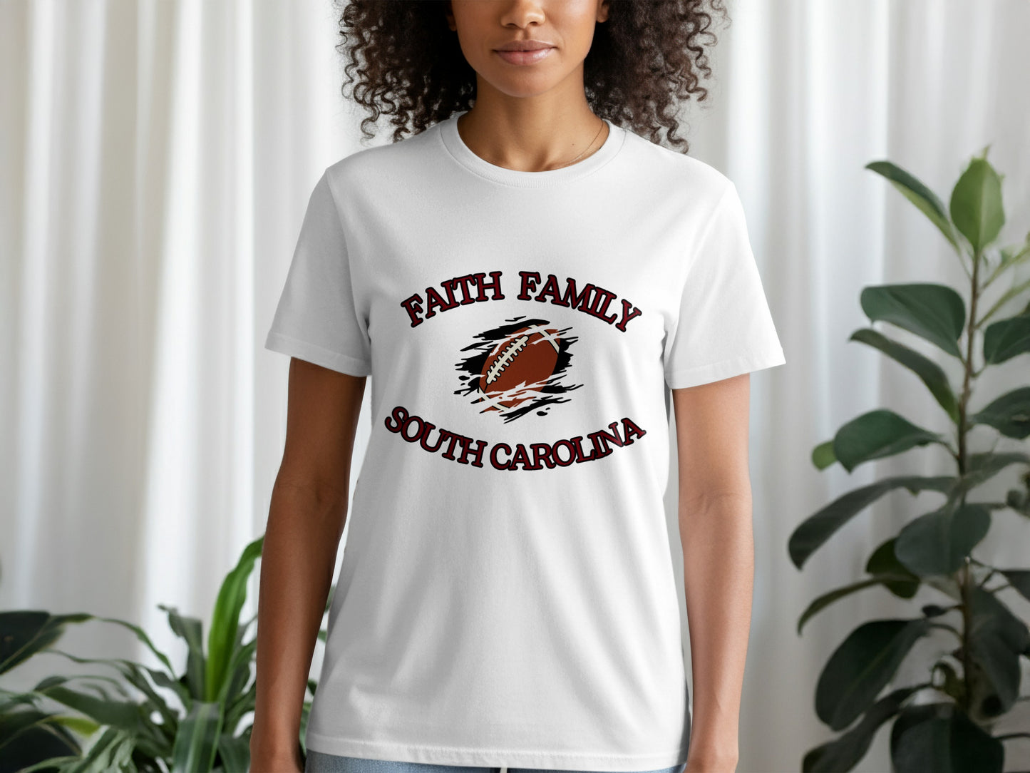Faith Family South Carolina Football T-shirt