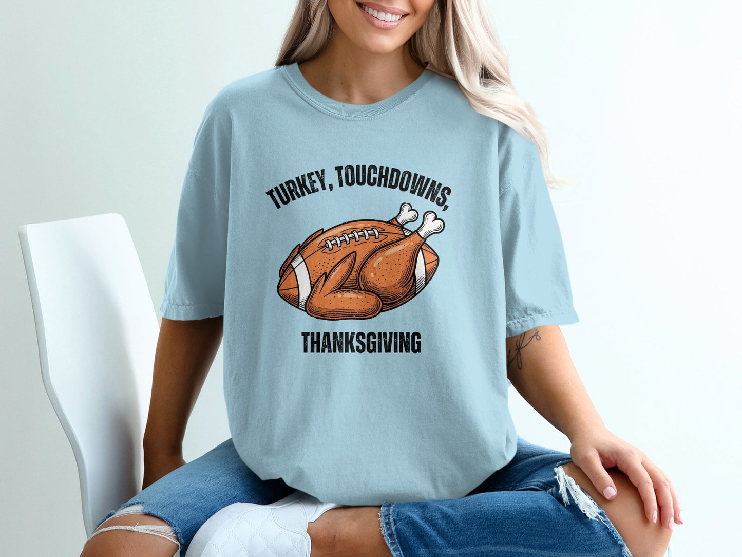 Turkey Touchdowns Thanksgiving Shirt