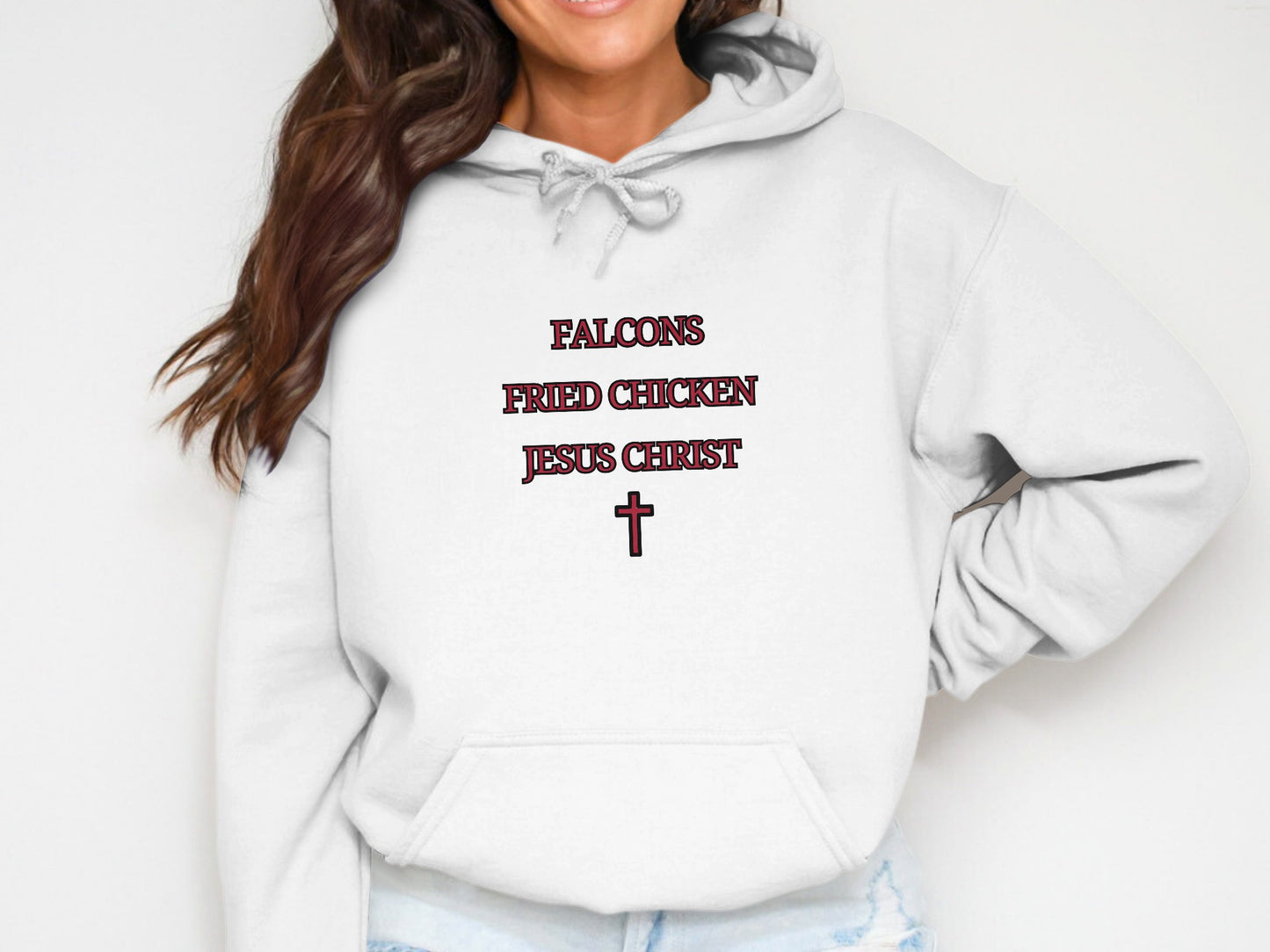 Falcons Fried Chicken Jesus Christ Hoodie product type