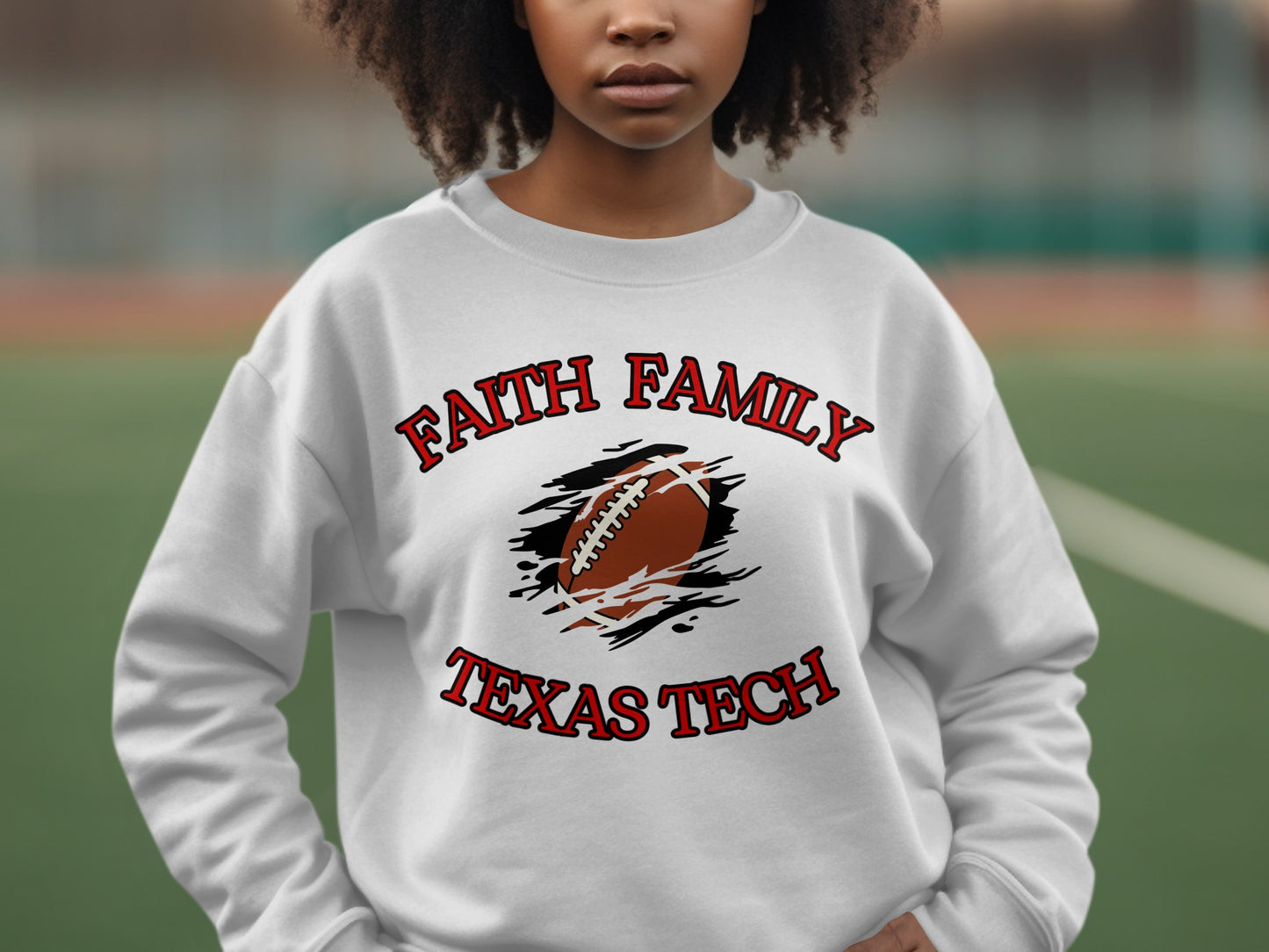 Faith Family Texas Tech Football Sweatshirt product type