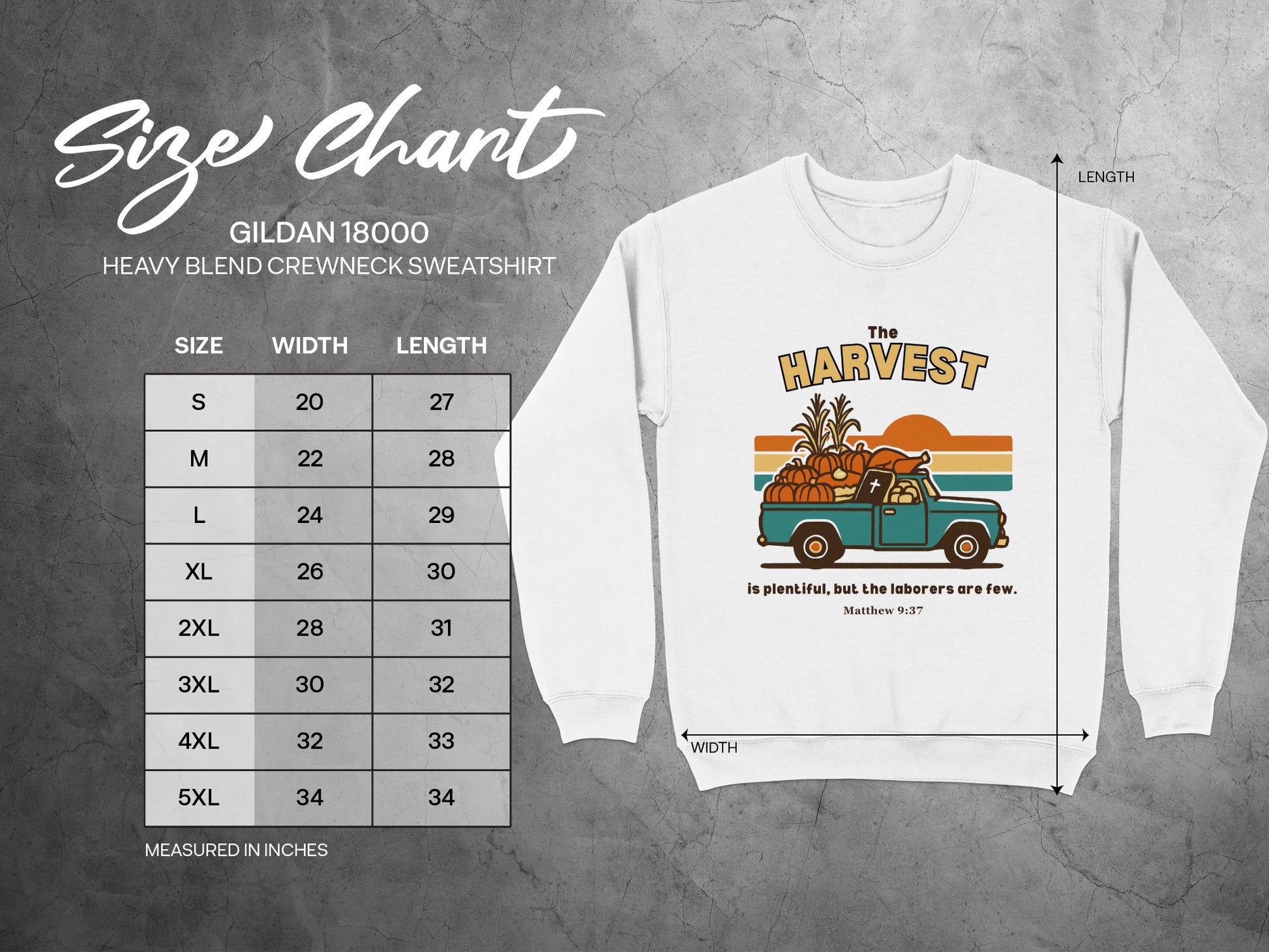 The Harvest Scenic Truck Crewneck Sweatshirt Product