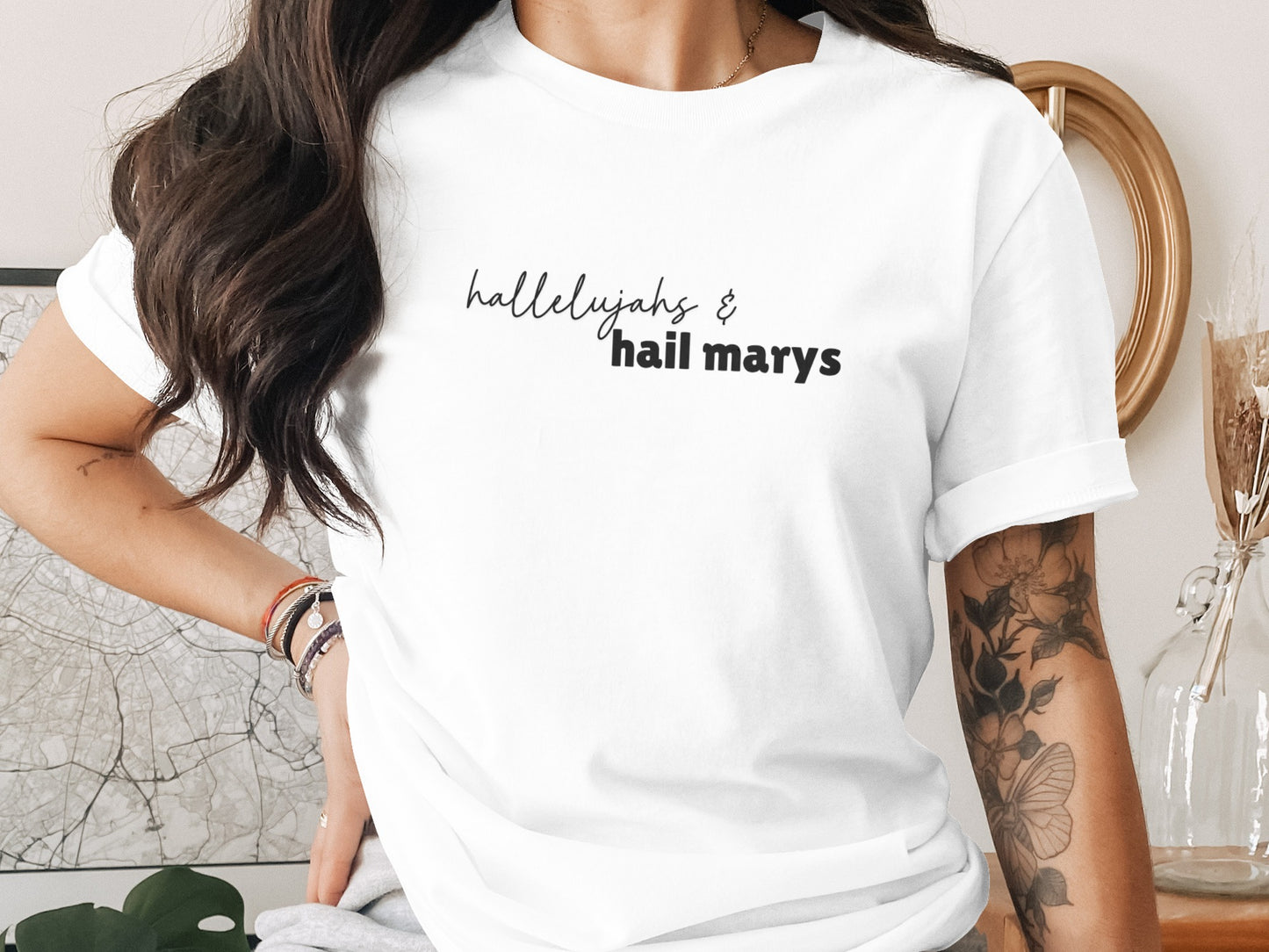 Hallelujahs and Hail Marys Graphic Tee product