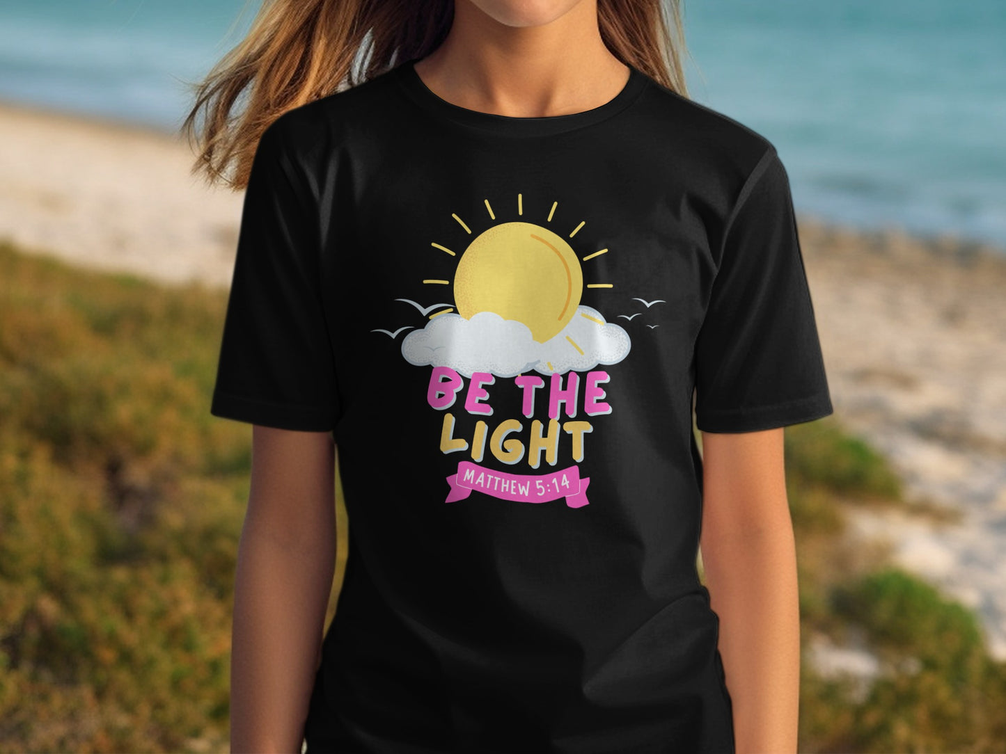 Be the Light Matthew 5 14 Inspirational T-Shirt